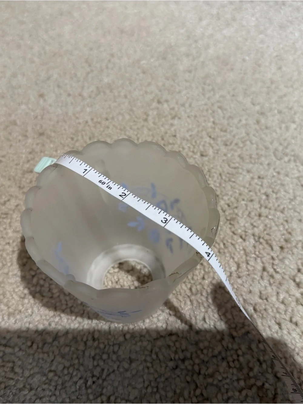 Vintage Frosted Glass Fairy lamp globe
